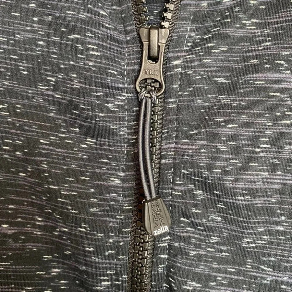 Zella  Mesh Long Sleeve Zip Up Running Sweater - Picture 7 of 9